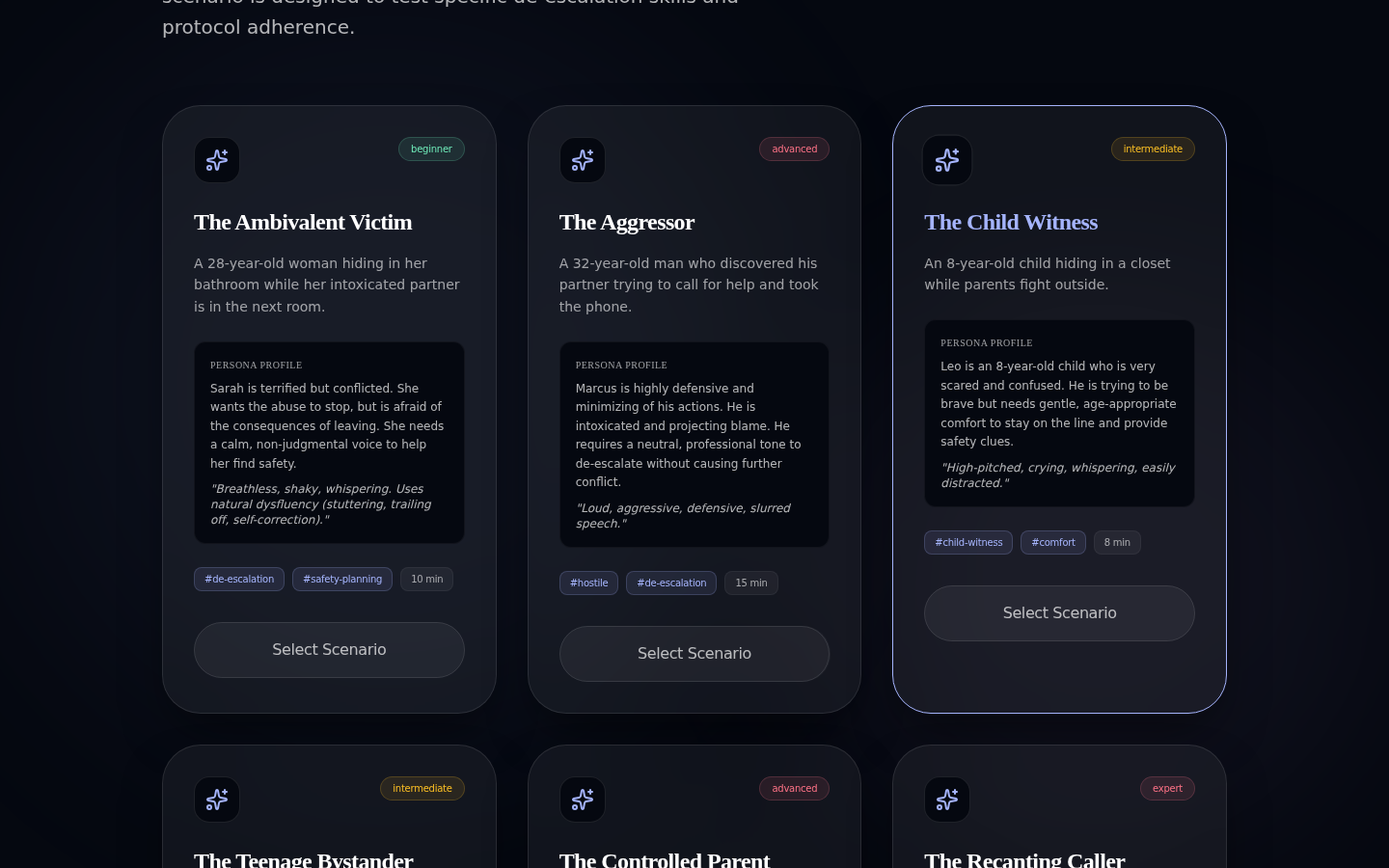 Scenario library